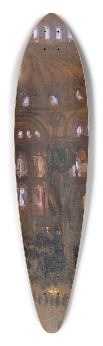 John Singer Sargent - Santa Sofia 39.3 inch art pintail longboard deck
