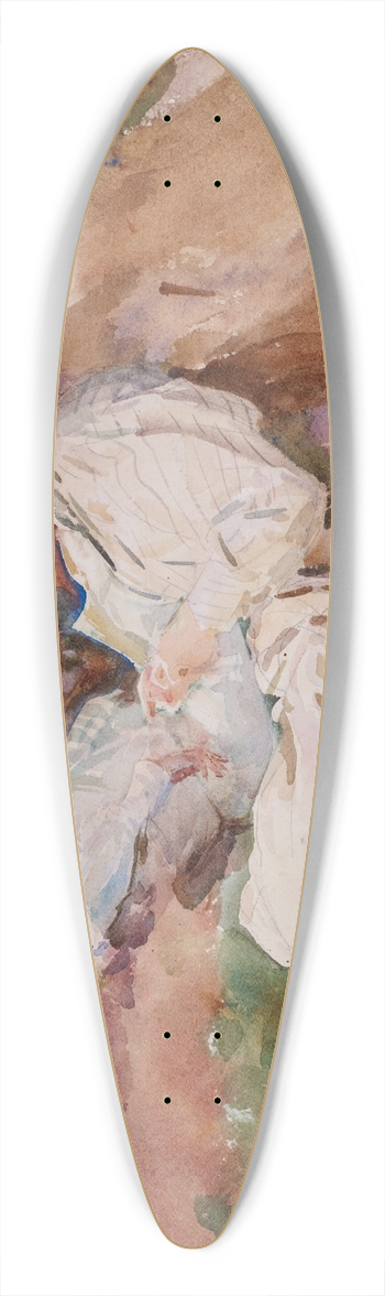 John Singer Sargent - Simplon  Mrs Barnard and her Daughter Dorothy 39.3 inch art pintail longboard deck