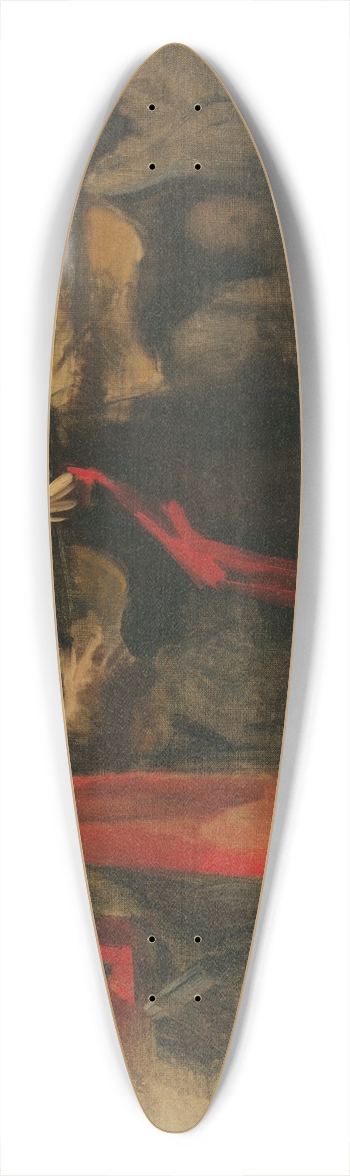 John Singer Sargent - Study for Seated Musicians for El Jaleo 39.3 inch art pintail longboard deck