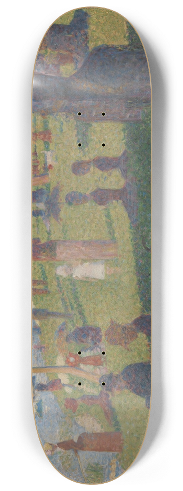 Georges Seurat - Study for A Sunday on La Grande Jatte 8.25 inch art skate deck
