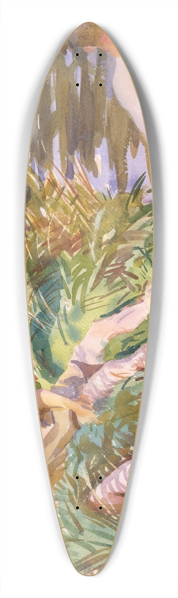 John Singer Sargent - Tommies Bathing 39.3 inch art pintail longboard deck