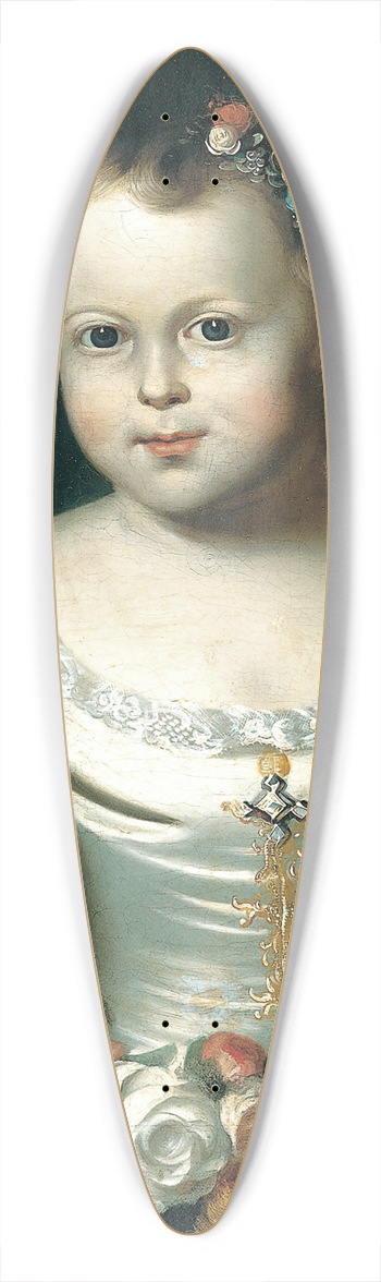 John Singleton Copley - Elizabeth Greenleaf 39.3 inch art pintail longboard deck