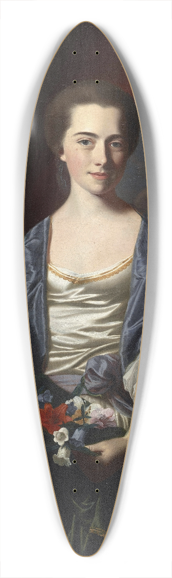 John Singleton Copley - Sarah Sherburne Langdon 39.3 inch art pintail longboard deck