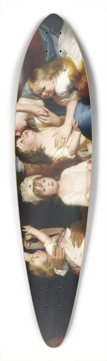 John Singleton Copley - The Copley Family 39.3 inch art pintail longboard deck