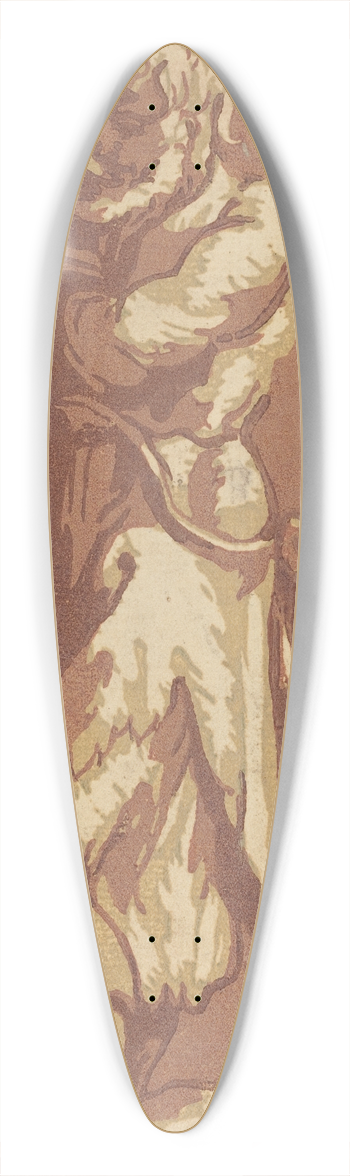 John Skippe - Male Saint Standing, with Folded Arms, Facing to the Left 39.3 inch art pintail longboard deck