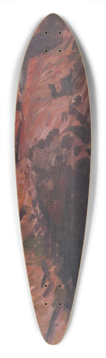John Sloan - Red Rocks Afternoon-Gloucester 39.3 inch art pintail longboard deck