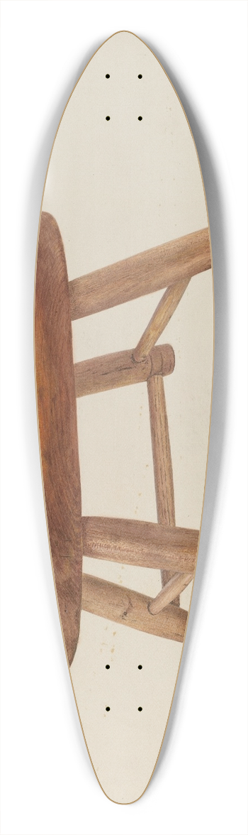 John Swientochowski - Pennsylvania Dutch Bed Stool 39.3 inch art pintail longboard deck