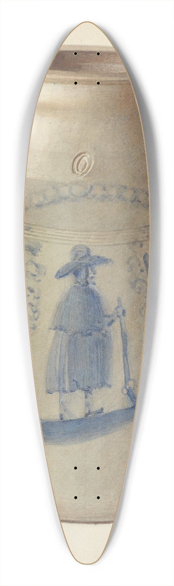John Tarantino - Crock 39.3 inch art pintail longboard deck