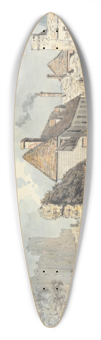 John Thomas Serres - Rochester 39.3 inch art pintail longboard deck