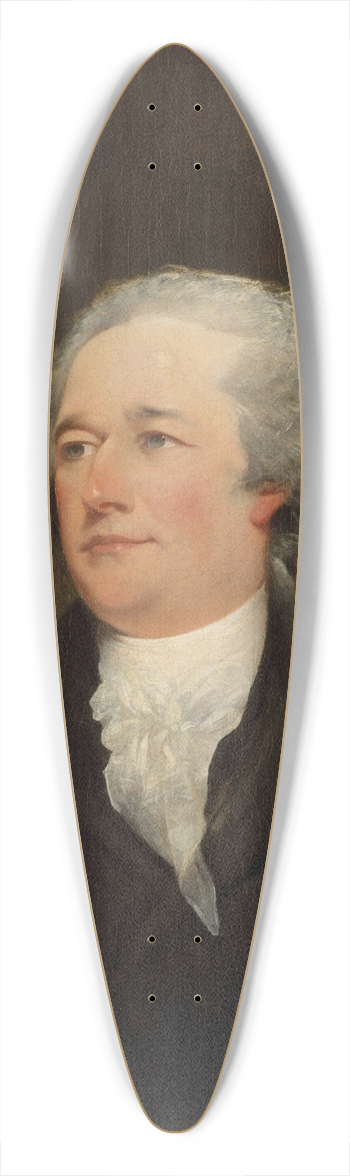 John Trumbull - Alexander Hamilton 39.3 inch art pintail longboard deck