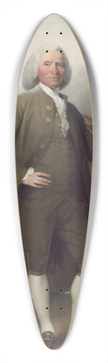 John Trumbull - Patrick Tracy 39.3 inch art pintail longboard deck