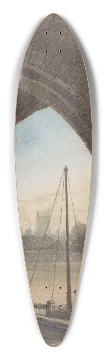 John Varley - Looking under the Bridge 39.3 inch art pintail longboard deck