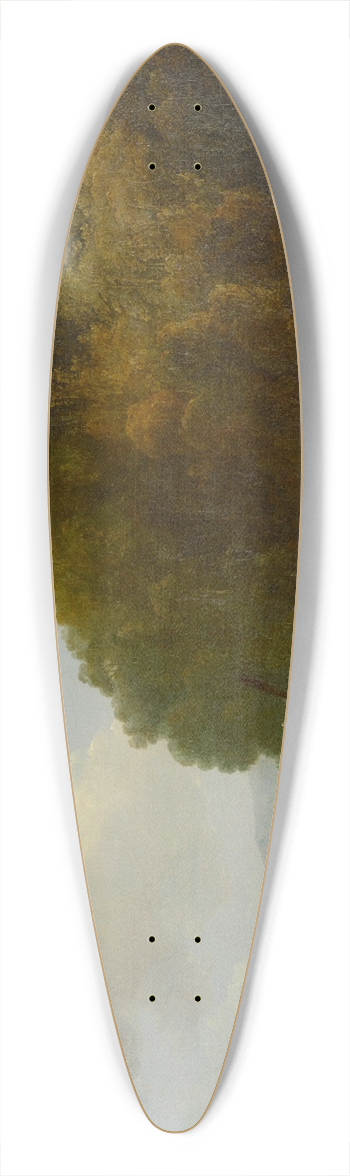 John Webber - Ship Cove, Queen Charlotte Sound 39.3 inch art pintail longboard deck