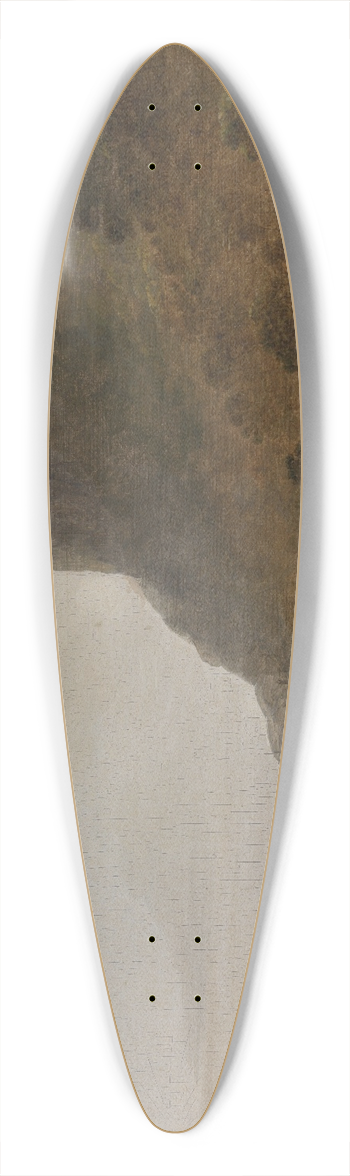 John Webber - The Harbour of Pulo Condere 39.3 inch art pintail longboard deck