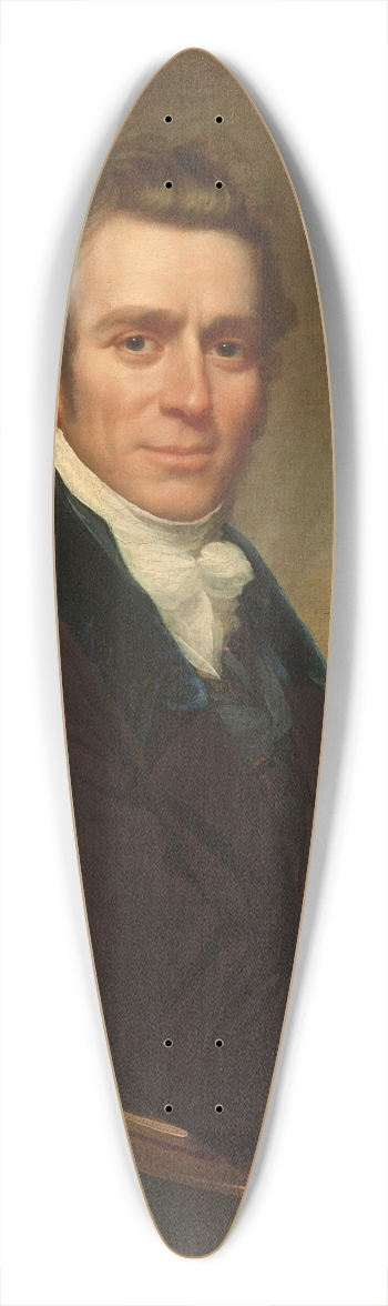 John Wesley Jarvis - Joseph Delaplaine 39.3 inch art pintail longboard deck