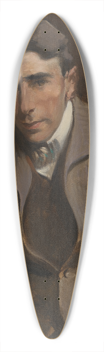 John White Alexander - Newton Booth Tarkington 39.3 inch art pintail longboard deck
