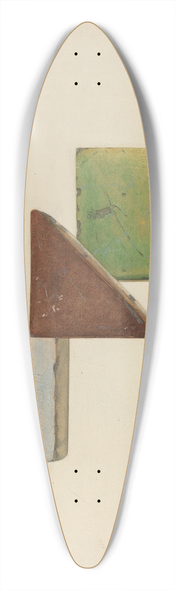 John Wilkes - Tiles 39.3 inch art pintail longboard deck