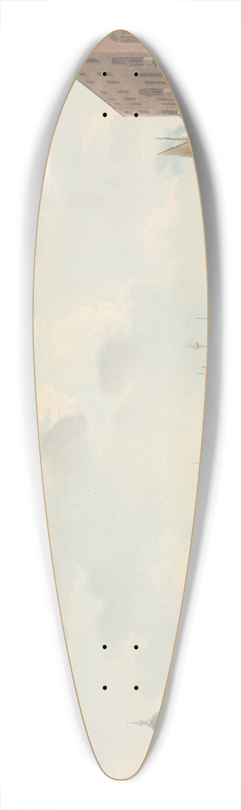 John William Edye - A View of London from Blackfriars Bridge 39.3 inch art pintail longboard deck