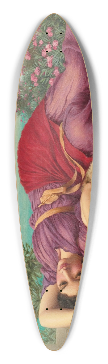 John William Godward - Dolce Far Niente 39.3 inch art pintail longboard deck
