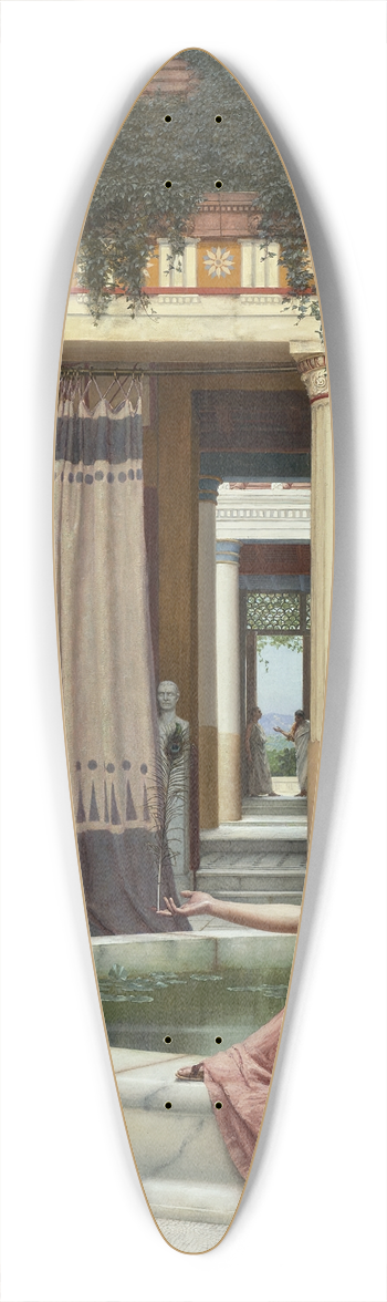 John William Godward - InnocentAmusements 39.3 inch art pintail longboard deck