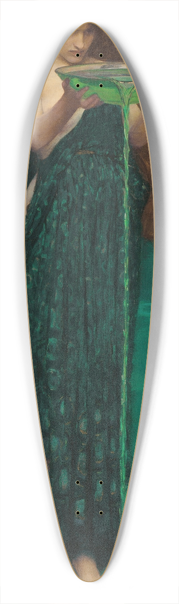 John William Waterhouse - Circe Invidiosa 39.3 inch art pintail longboard deck