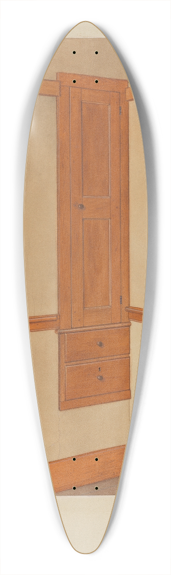 John W. Kelleher - Shaker Built-In Cupboard 39.3 inch art pintail longboard deck