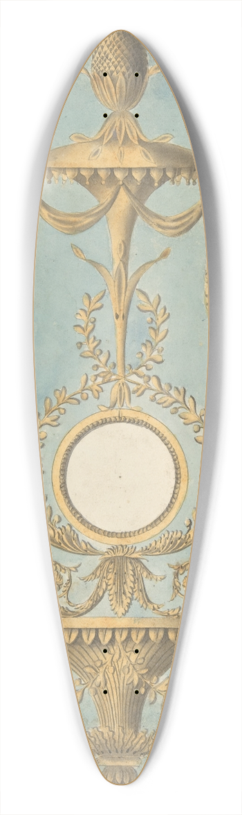 John Yenn - Design for a Sconce with a Mirror 39.3 inch art pintail longboard deck