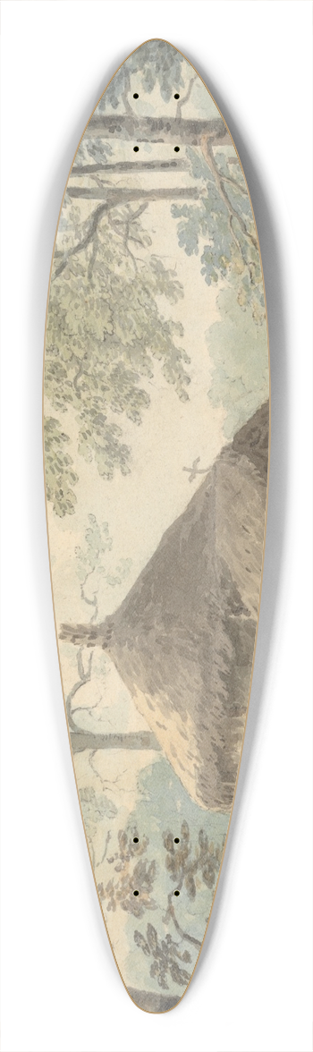 Jonathan Fisher - A Summerhouse in the Rustic Style 39.3 inch art pintail longboard deck