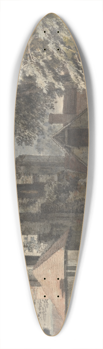 Jonathan Skelton - Canterbury Castle 39.3 inch art pintail longboard deck