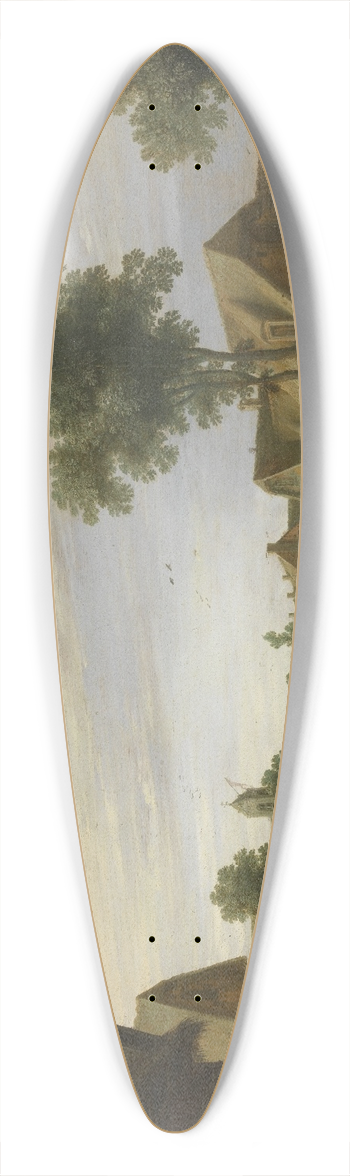 Joost Cornelisz Droochsloot - Village Fair 39.3 inch art pintail longboard deck