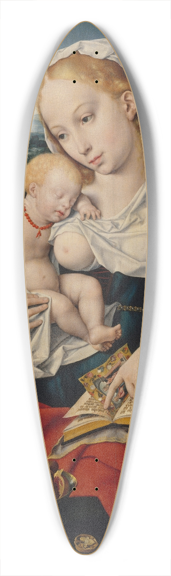Joos Van Cleve - Virgin and Child 39.3 inch art pintail longboard deck