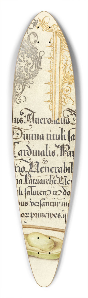 Joris Hoefnagel - Broad Bean and Liverleaf 39.3 inch art pintail longboard deck