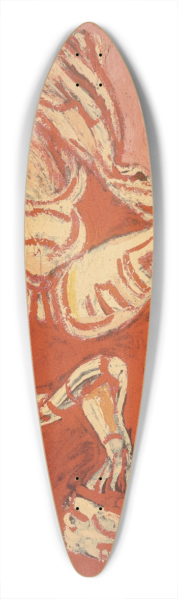 Jos Clemente Orozco - The Dismembered Man, from the Los teules series 39.3 inch art pintail longboard deck