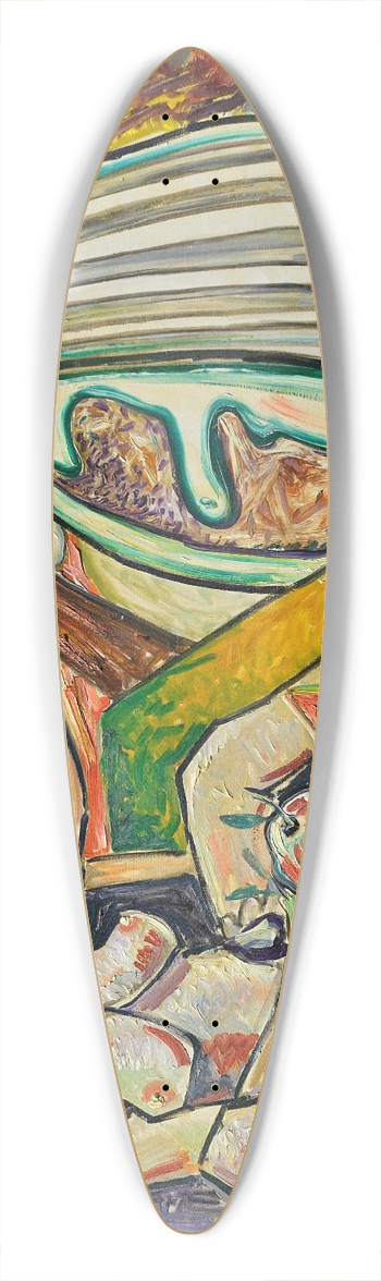 Jos de Martn Simn - Los dioses 39.3 inch art pintail longboard deck