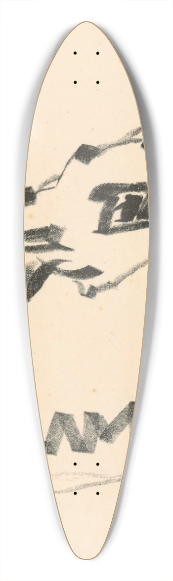 Josef Albers - Rabbit 39.3 inch art pintail longboard deck