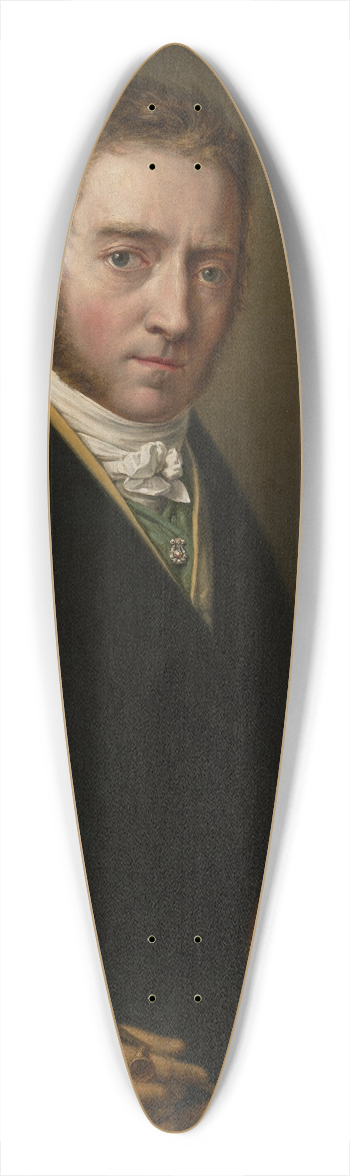 Josef August Stark - Self-portrait 39.3 inch art pintail longboard deck