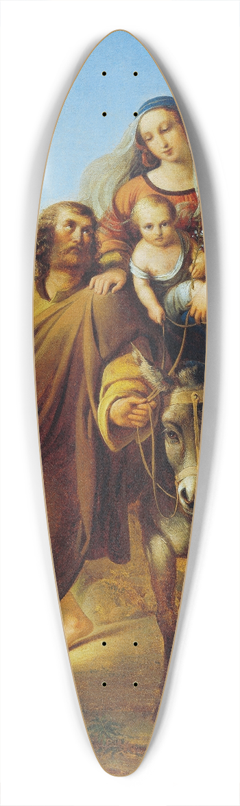 Josef Bayer - Escape to Egypt 39.3 inch art pintail longboard deck