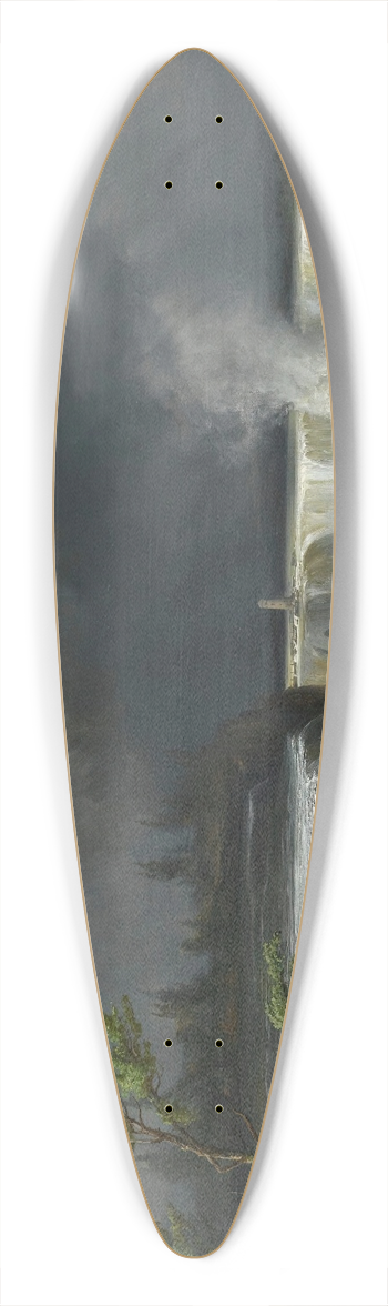 Josef Carl Berthold Pttner - Niagara Falls 39.3 inch art pintail longboard deck