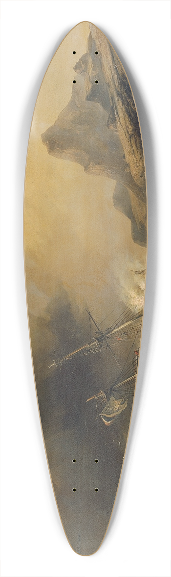 Josef Carl Berthold Pttner - Schiffbruch bei Kap Hoorn 39.3 inch art pintail longboard deck