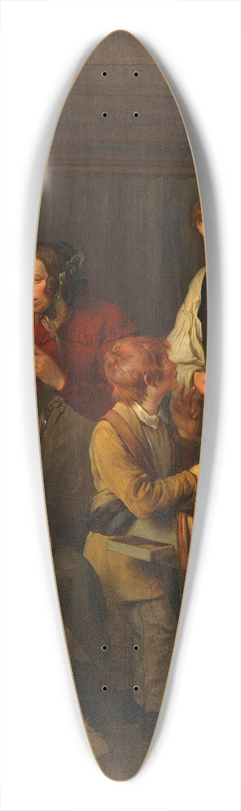 Josef Danhauser - Das Lotterielos 39.3 inch art pintail longboard deck
