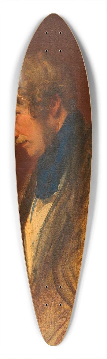 Josef Danhauser - Selbstbildnis Josef Danhauser 39.3 inch art pintail longboard deck