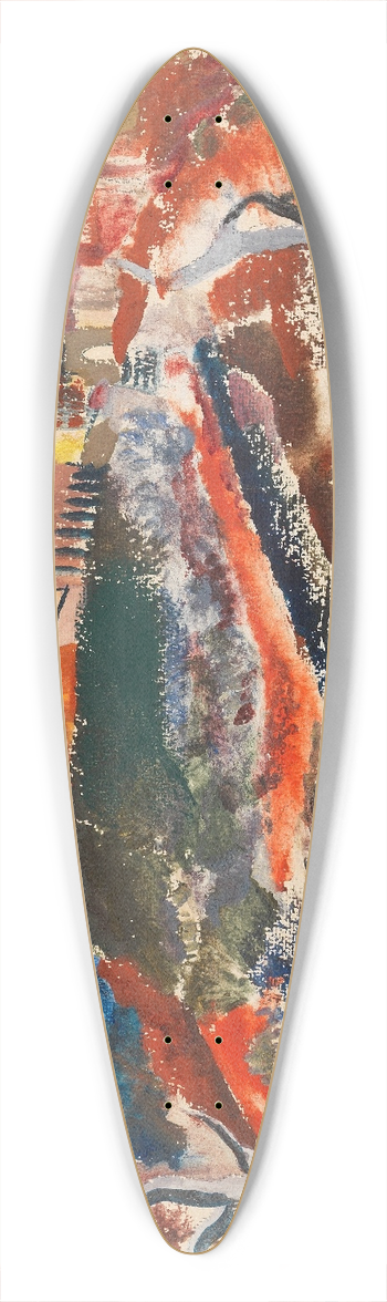 Josef Eberz - Assisi 39.3 inch art pintail longboard deck