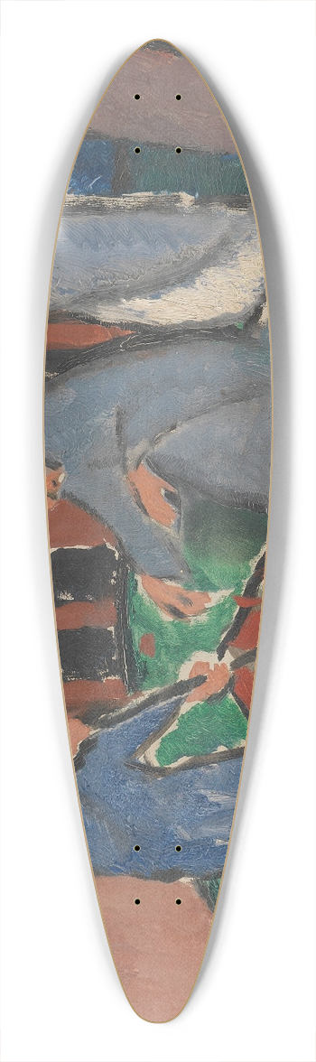 Josef Eberz - Begrbnis 39.3 inch art pintail longboard deck