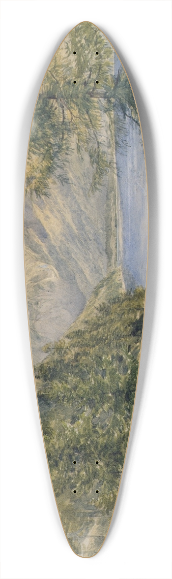 Josef Hger - Leopoldsteiner See 39.3 inch art pintail longboard deck