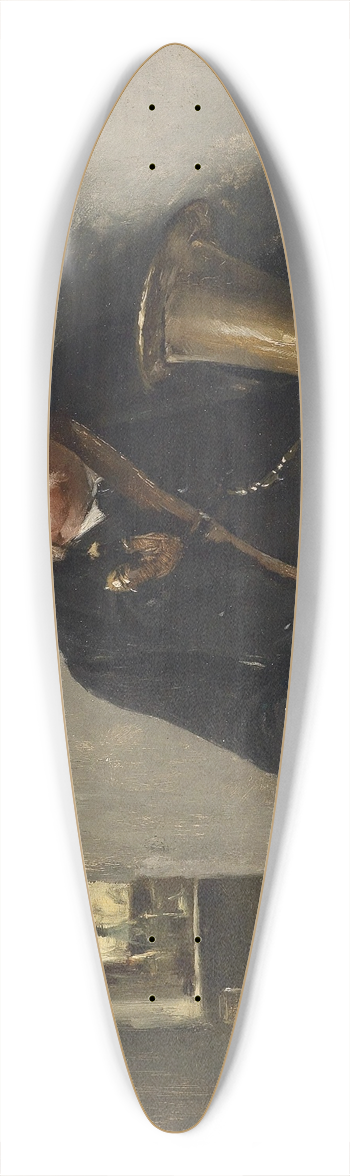 Josef Kinzel - Der Tubaspieler 39.3 inch art pintail longboard deck