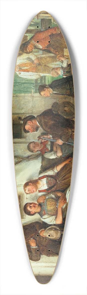 Josef Kinzel - Spinning a Yarn 39.3 inch art pintail longboard deck
