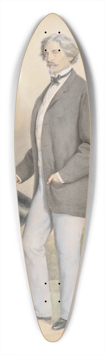 Josef Kriehuber - Bildnis eines Herrn mit Zylinder 39.3 inch art pintail longboard deck