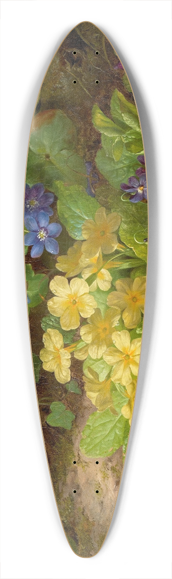 Josef Lauer - Kleines Blumenstck (Alpenblumen) 39.3 inch art pintail longboard deck
