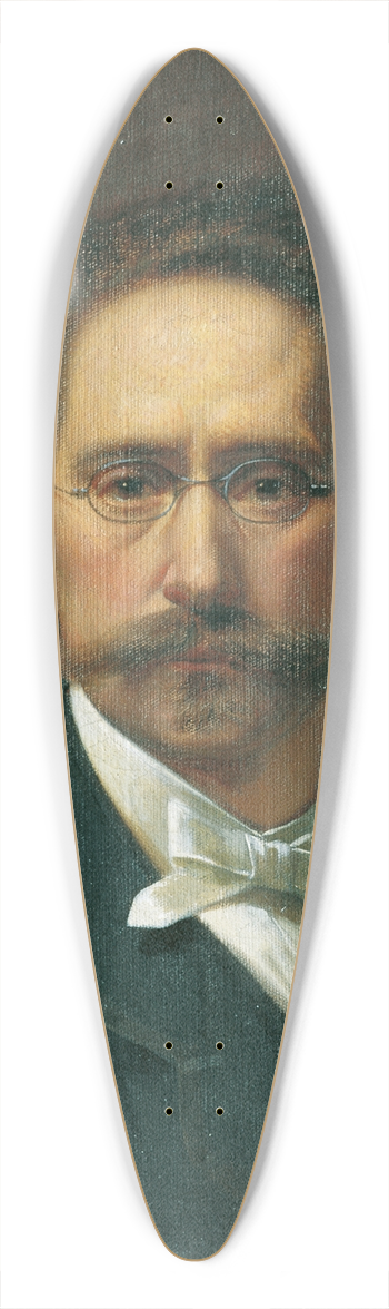 Josef Matthias Aigner - Selbstportrt 39.3 inch art pintail longboard deck