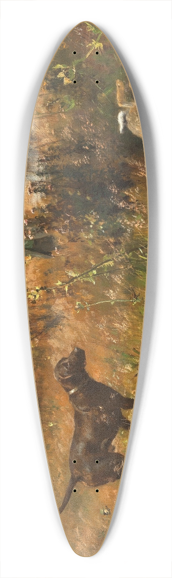 Josef Schmitzberger - A Rabbit Hunt 39.3 inch art pintail longboard deck
